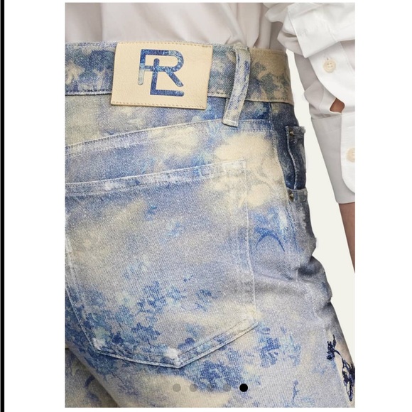 RALPH LAUREN COLLECTION RUNWAY 2024 EMBELLISHED STRAIGHT LEG JEANS SIZE US 28 - Picture 6 of 7